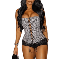 Image 1 of Snake Print Corset