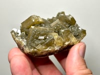 Image 3 of Golden Barite On Fluorite Specimen | Jiangxi China #2769