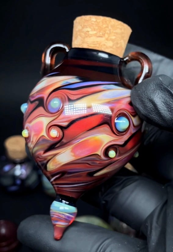 Hanging Bud Vase or Keepsake Bottle