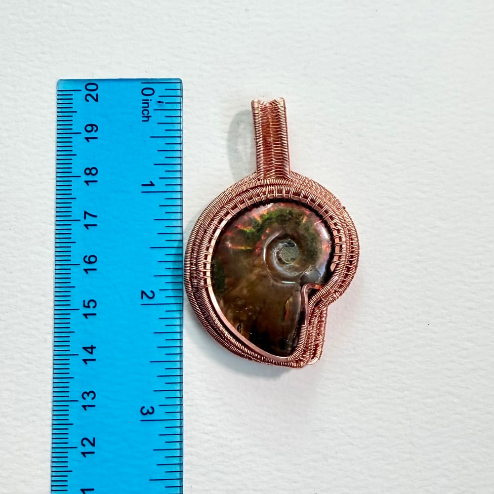 Image of Double-Sided Ammonite Pendant