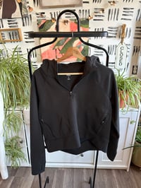 Image 1 of Black crop hoodie 