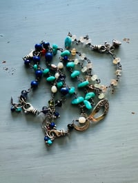 Image 7 of lapis and iolite charm bracelet