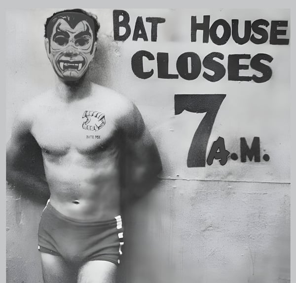 Image of Bat House Greeting Card