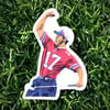Tiger Woods Sunday Red Stickers