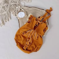 Image 2 of Boho photoshooting girls bodysuit | Giuseppina romper 12 months | orange