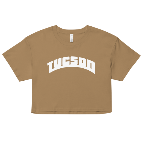 Image of Tucson Lowrider White Font Women’s crop top