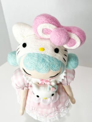 Image of RESRVED FOR AMANDINE Medium Art Doll Hello Kitty Mint 