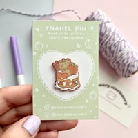 Image 3 of Strawberry Cake Bear Enamel Pin