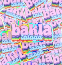 Image 1 of "BAKLA" Holographic Sticker