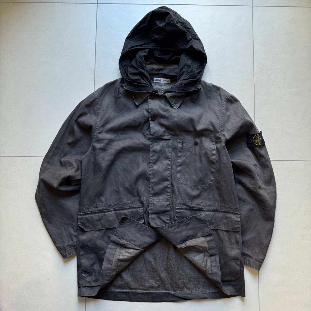 Image of SS 2005 Stone Island Nylon Hooded Jacket, Size Large