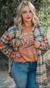 Tri Color frayed Flannel 
