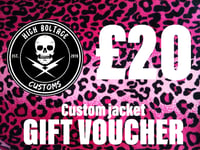 Custom jacket gift voucher £20.00