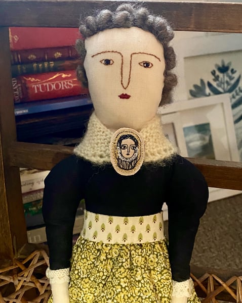 Image of Jane - a folk art doll