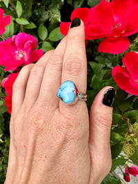 Image 3 of Chunky Golden Hills Turquoise Ring