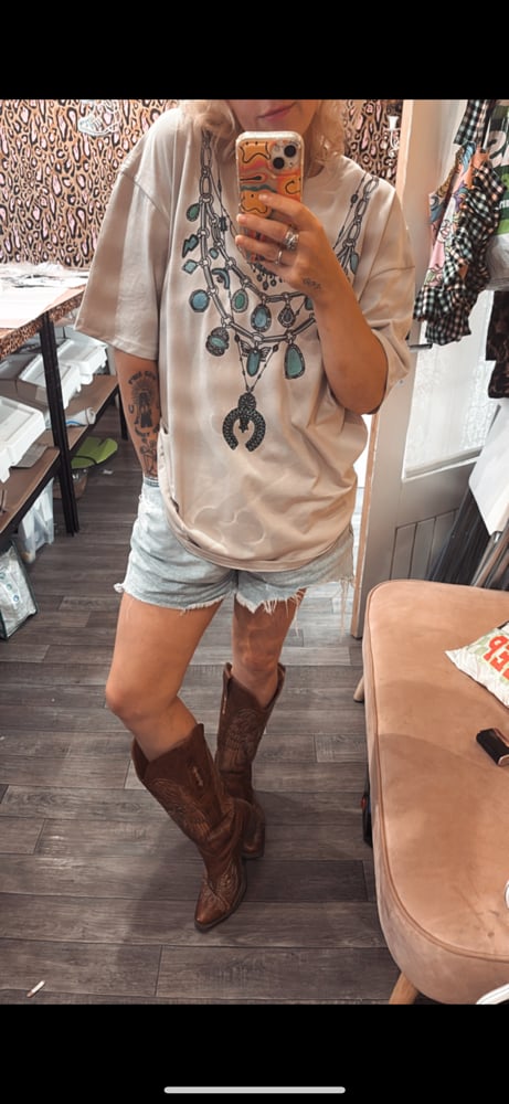 Image of Turquoise necklace tee