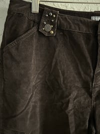 Image 9 of New Sz 14 Apt.9 Brown corduroy cargo studded shorts #1105*15