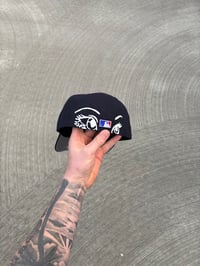 Image 4 of NAVY TRI TONE MINNESOTA TWINS CUSTOM FITTED CAP