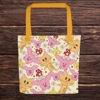 Image 2 of Pig Bat and Friends Tote bag