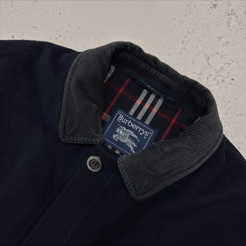 Image of 1980s Burberry Wool Coat, Size XL