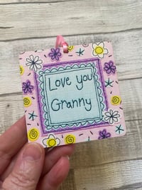 Image 1 of Love You Granny Wooden Hanging