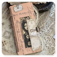 Image 12 of Junk Journal lace samples french folder