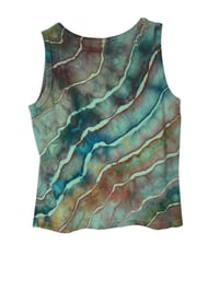Image 6 of ♻️ UPCYCLED S Land's End Knit Tank in Earthy Geode Ice Dye