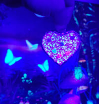 Image of Glitter Heart pink candy