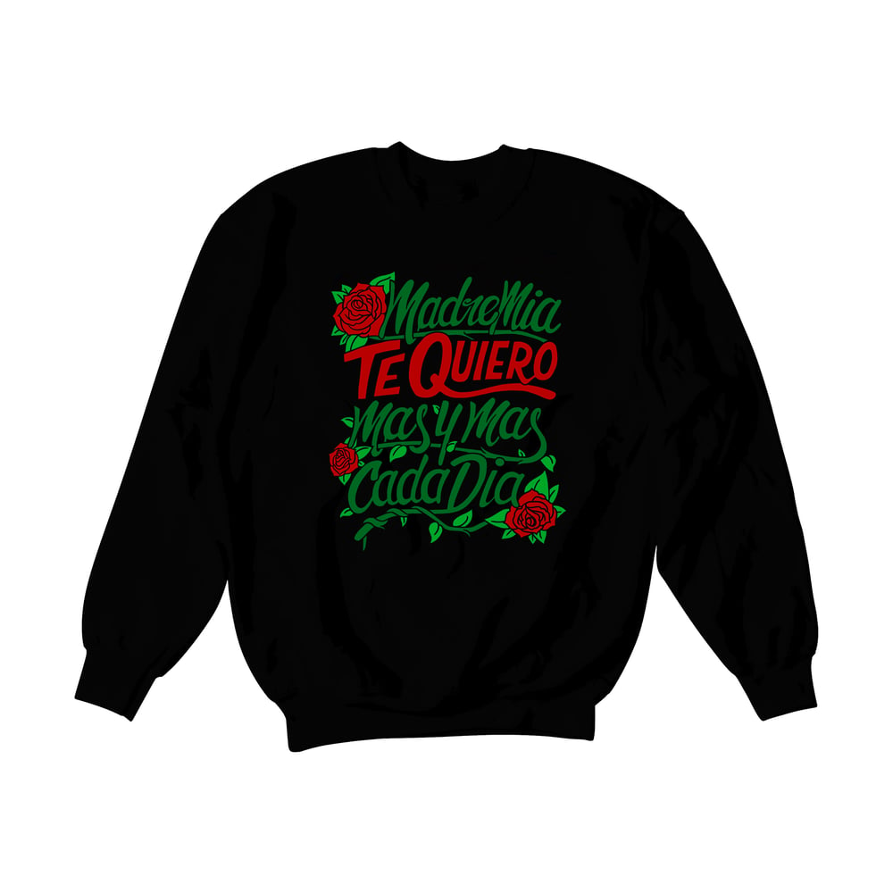 "Te Quiero" Crewneck | Black/Green/Red