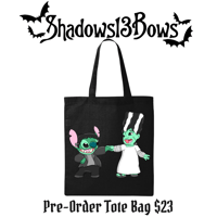 Pre-order Frankenstein Stitch and Lilo Tote Bag