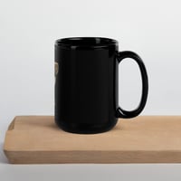 Image 3 of DIVINELY PROTECTED Black Glossy Mug