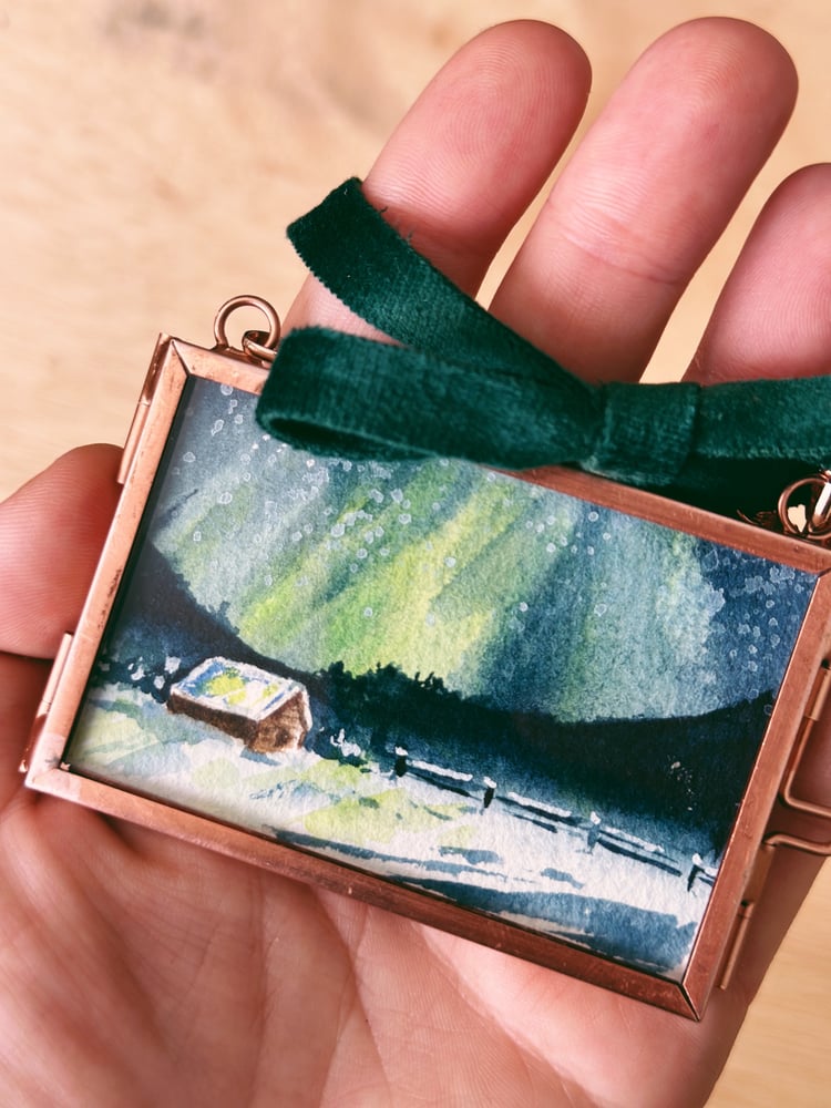 Image of Cabin In The North - Heirloom Watercolor Ornament