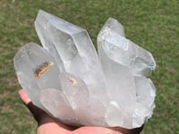 Image 23 of Clear Quartz Points Cluster With Chlorite Inclusions Statement Piece #2543