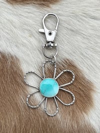 Sterling Stamped Flower Purse Pendant