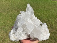 Image 9 of Large Clear Quartz Points Cluster Statement Piece #2258