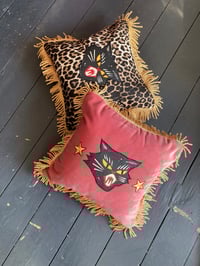 Image 4 of Cat patch cushion