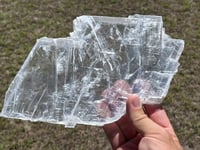 Image 2 of Transparent Selenite Slab Morocco Morocco #2815