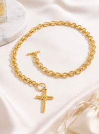 Image 2 of Aria Cross Necklace