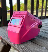 Image 2 of Hot Pink Hobart welding hood 