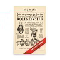 Image 1 of Rolex waterproof ad poster