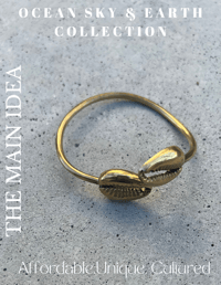 Image 2 of Cowrie in Brass Bracelet 
