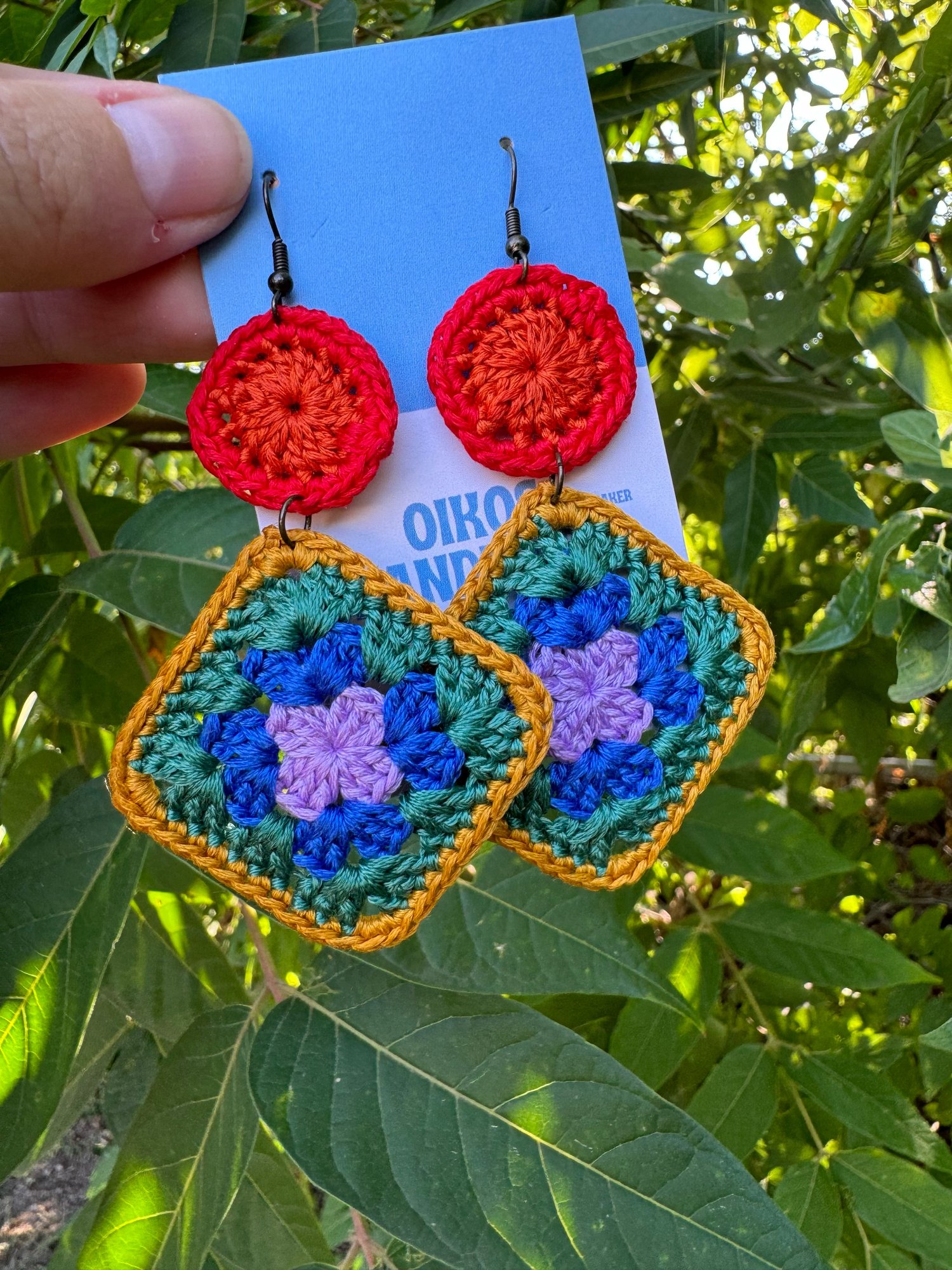 Image of Granny Square Earrings 