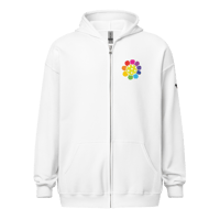 Image 3 of PickleFlower Power Unisex Heavy Blend Zip Hoodie