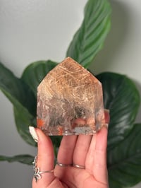 Image 1 of HIGH QUALITY RAINBOW RUTILE IN QUARTZ TOWER -BRAZIL-