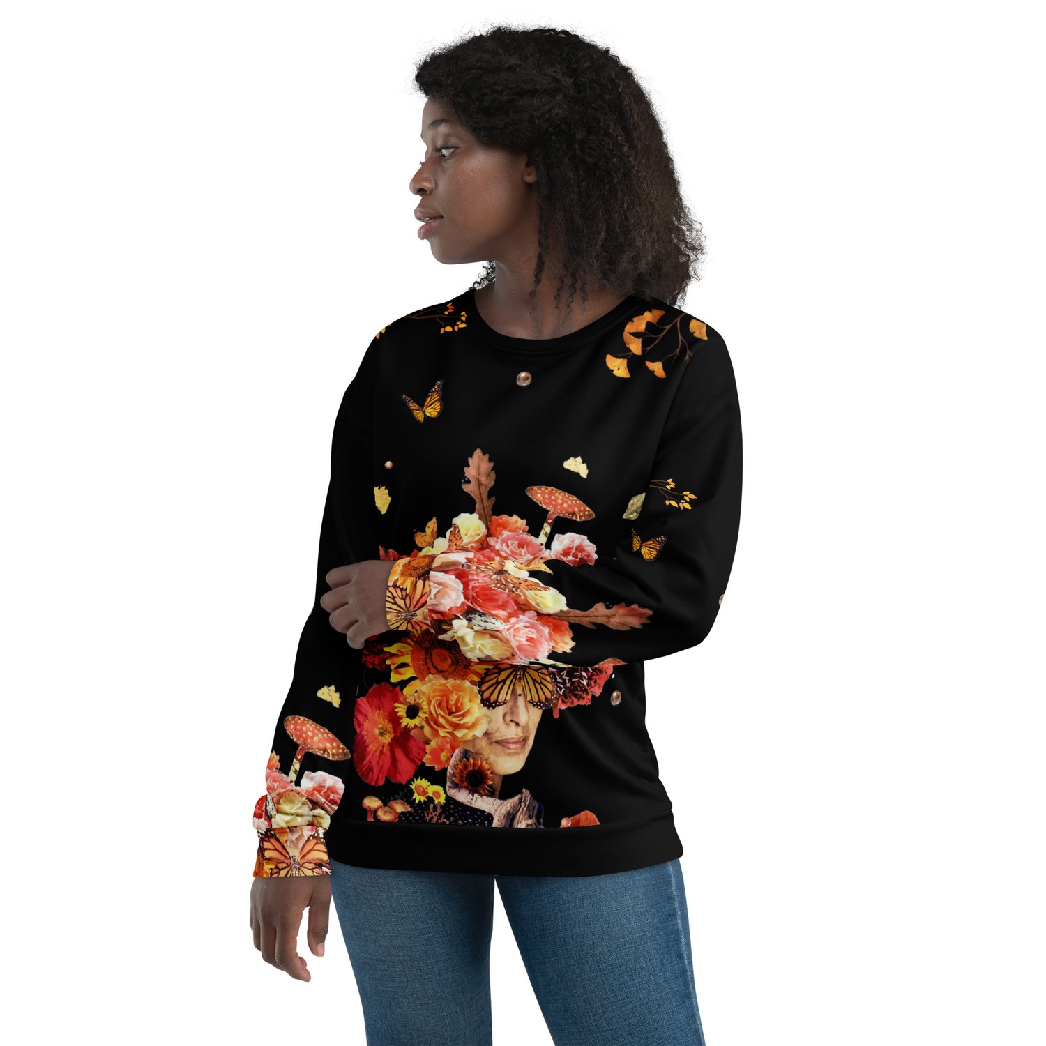 Image of Autumn Night - All Over Print - Pullover Unisex Sweatshirt