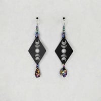 Image 2 of Lunar Phases + Moon Rock Earrings