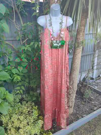 Image 9 of Pefkos maxi dress -Red mix  Size 10-18 uk