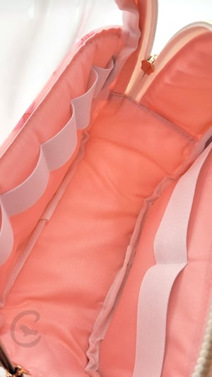 Image of Pink Floral Makeup Bag