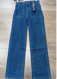 High Waisted Wide Leg Denim
