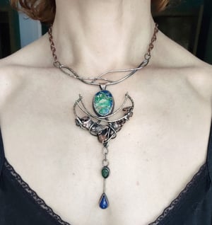 Blue and green necklace 