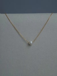 Image 1 of Collier fin perle de culture